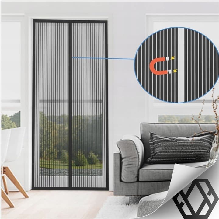 Moskitiera magnetyczna - WYMIAR 80/90/100 x 210/220CM