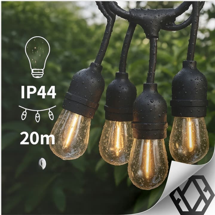Girlanda ogrodowa 20 metrów 20 LED