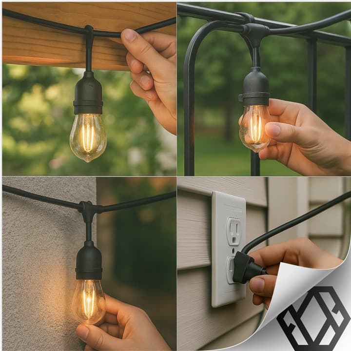 Girlanda ogrodowa 20 metrów 20 LED